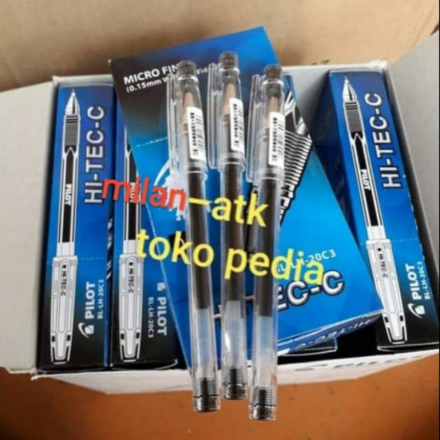 

Pulpen Hi-Tec-c Pilot 0.3mm isi 12 pcs.