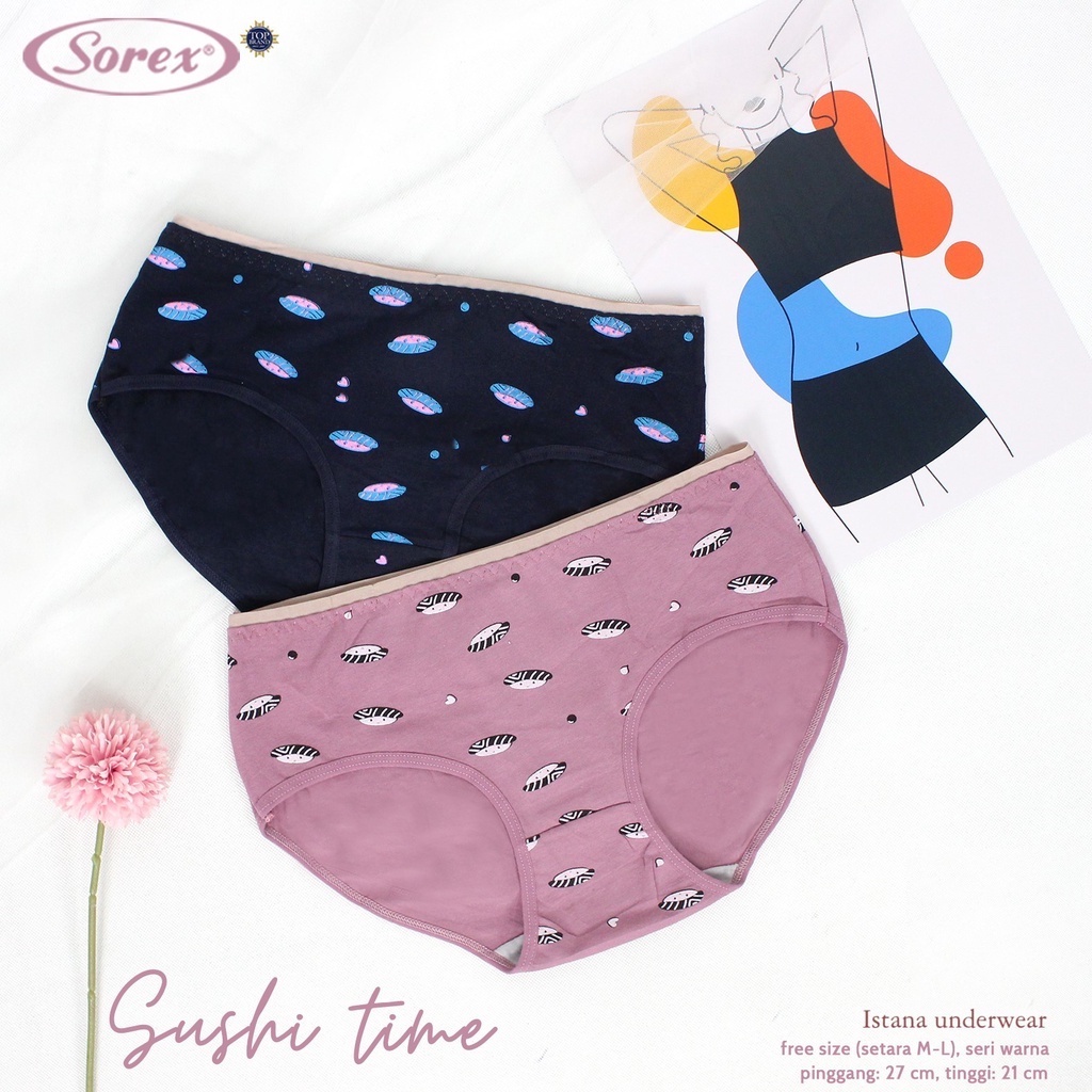 SOREX WARNA TERBARU Sorex cd celana dalam wanita remaja dewasa motif lucu SOREX ASLI