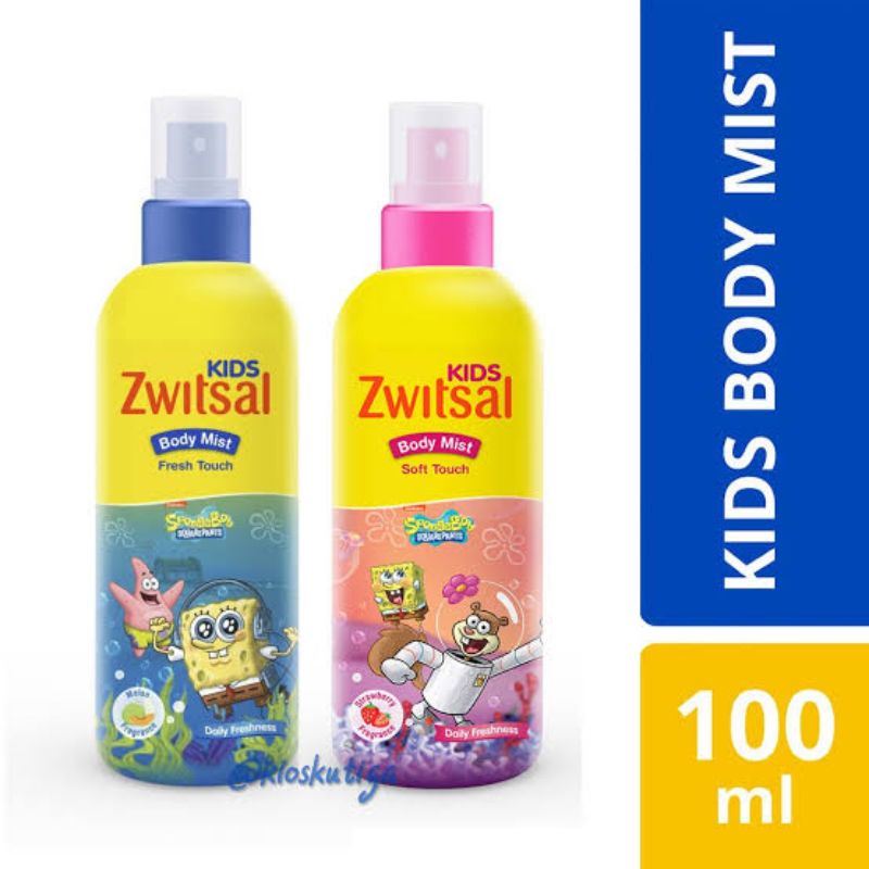 Zwitsal Kids Body Mist 100ml - Zwitsal Parfum Anak - Pengharum Anak - Pewangi Anak Kid