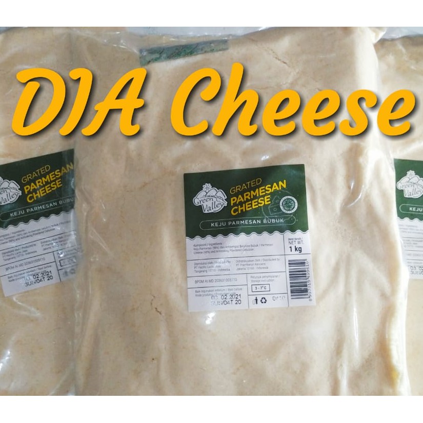 

Grated Parmesan 1kg Green Valley Keju Bubuk / Powder