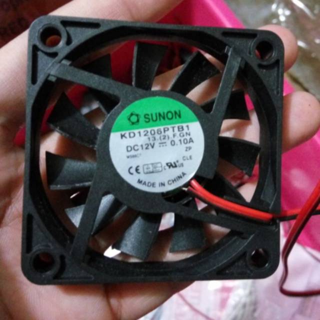 Fan sunon 6cm 12v tipis cuma 1cm tebelnya