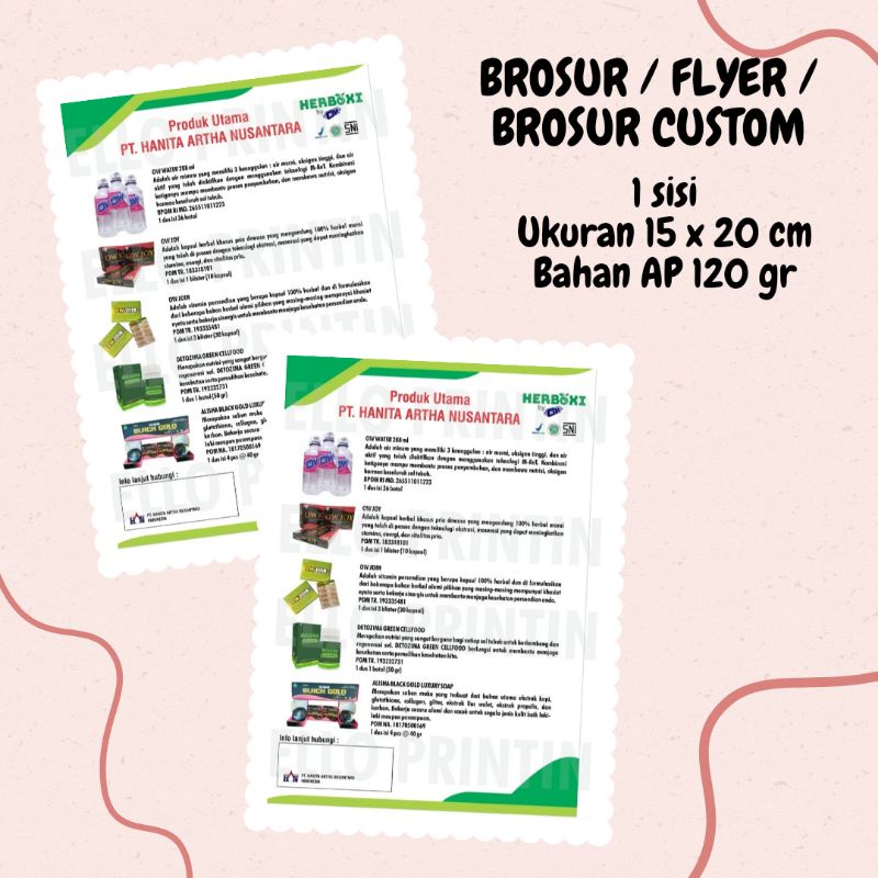 

BROSUR MURAH / BROSUR CUSTOM / FLYER / BROSUR CUSTOM