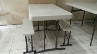 Meja Kursi Lipat Portabel Warna PUTIH NEW DESIGN Shopee Meja Kursi Lipat Portabel Warna PUTIH NEW DESIGN Shopee