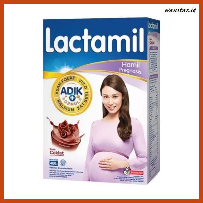 

NUTRISI-BUMIL- LACTAMIL PREGNASIS RASA COKLAT SUSU IBU HAMIL 400 G -BUMIL-SEHAD.