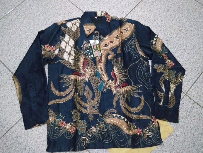 Kemeja Batik Pria Semi Sutra Lengan Panjang 100% Tidak Luntur Pake Furing Istimewa