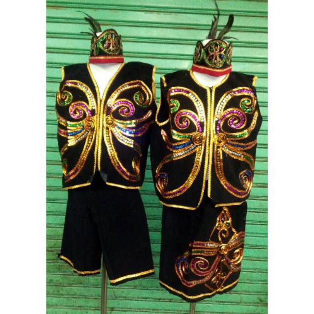  Baju  adat  dayak  baju  karnaval kalimantan dayak  TK SD SMP 