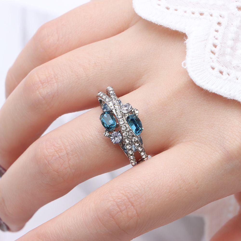 Cincin Kawin Nanas Hadiah Hari Kasih Sayang Wanita Perak Moissanite