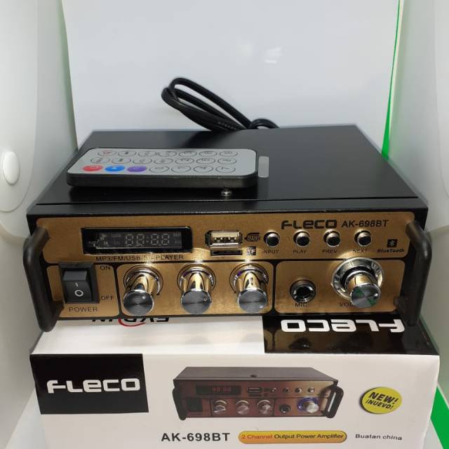Power Amplifier FLECO AK-698BT Mini Ampli Bluetooth Karaoke