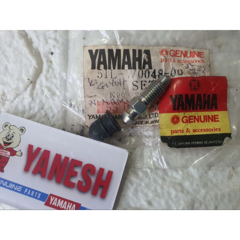 BAUT PEMBUANGAN ANGIN KALIPER RX KING KODE 51L W0048 00 NOS JAPAN