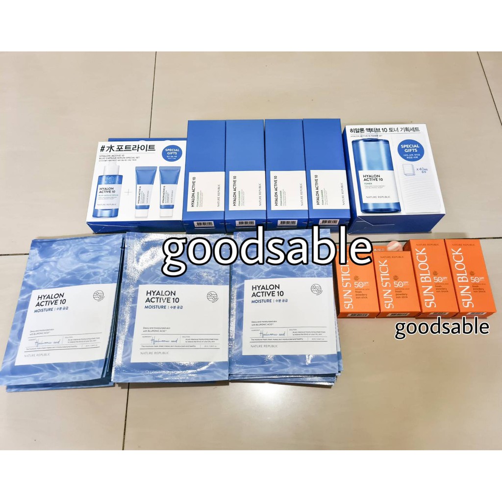 Nature Republic Hyalon Active 10  Edition (Toner, Serum dan Facial Foam)