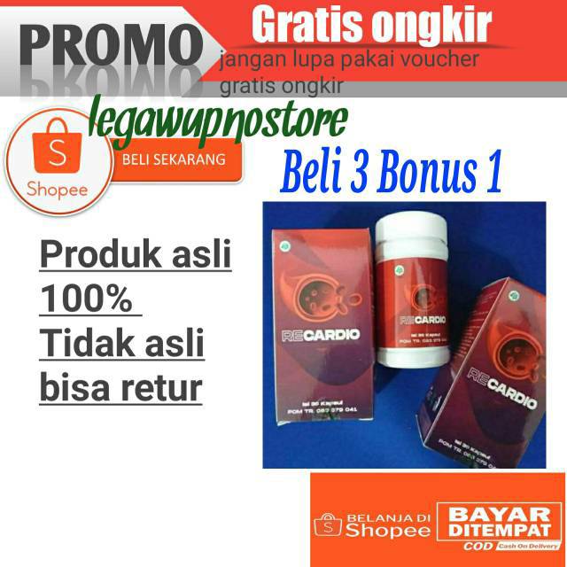 RECARDIO ASLI ORIGINAL OBAT HERBAL MENGATASI HIPERTENSI JANTUNG DAN ASAM URAT / OBAT RECARDIO Asli