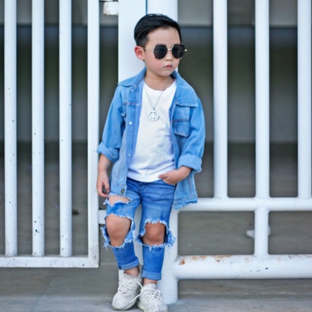 Jaket jeans anak perempuan dan laki laki / JACKIE Jeans Jacket