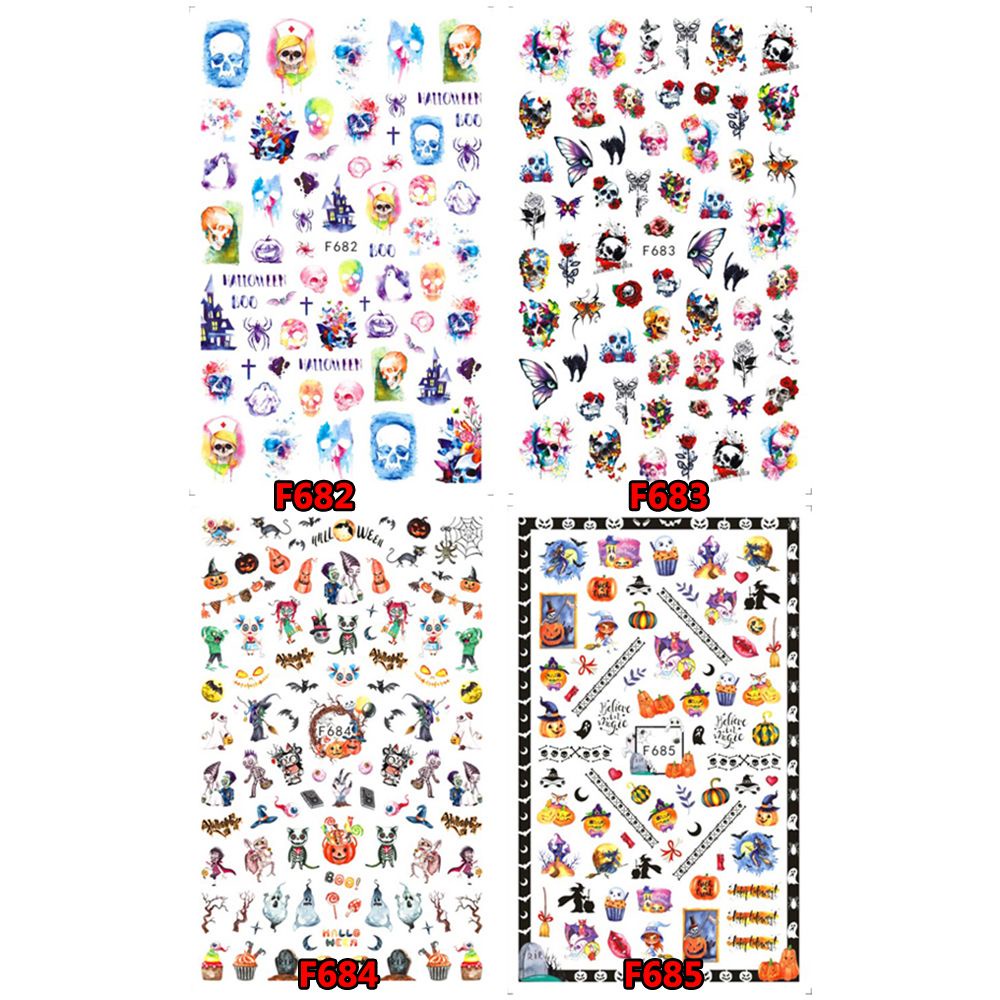 Suyou Stiker Kuku 3d Motif Natal / Santa Claus / Rusa / Snowflake Untuk Dekorasi Nail Art Diy