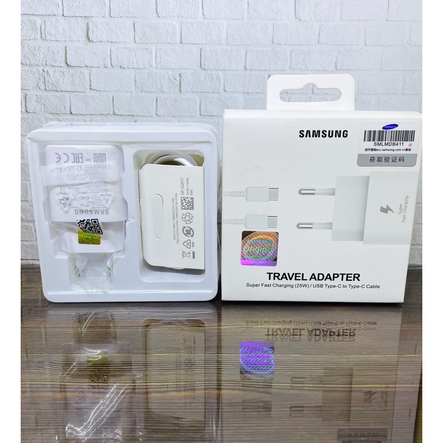 Charger Samsung A52 A32 25w Ori 100% Fast Charging Type C to C