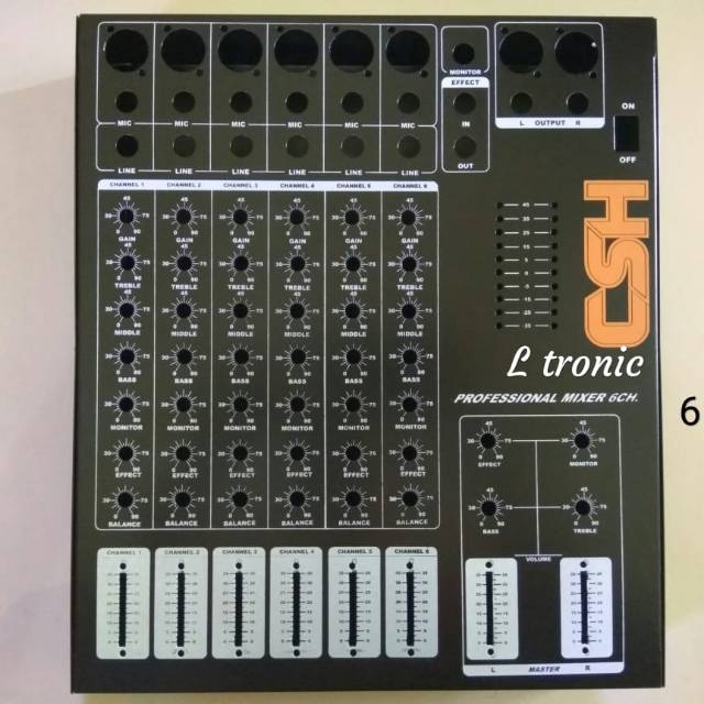 Box mixer 6 channel