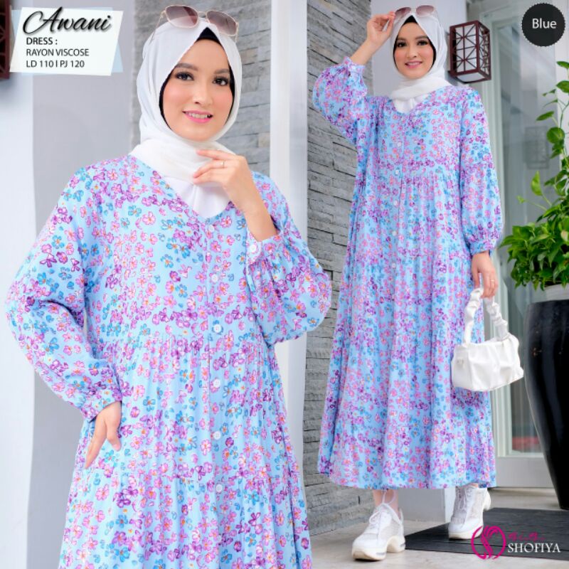 AWANI Midi &amp; HADIJAA Maxi Dress Ori by Shofiya