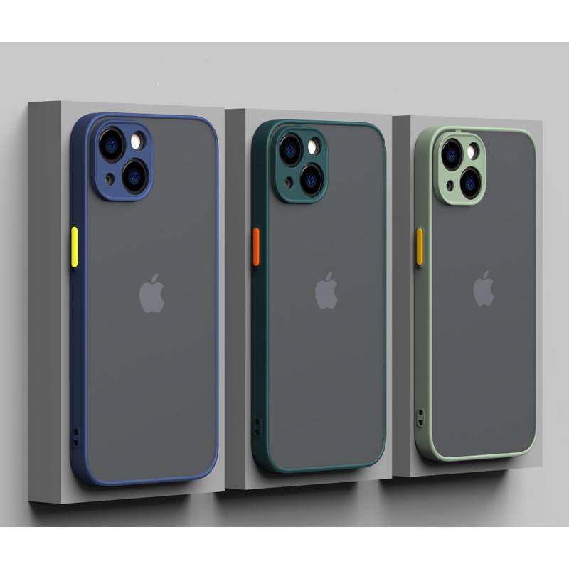 Casing Soft Case Bumper Silikon Matte Shockproof Untuk iPhone 13 / 12 Pro MAX / 12 / 13