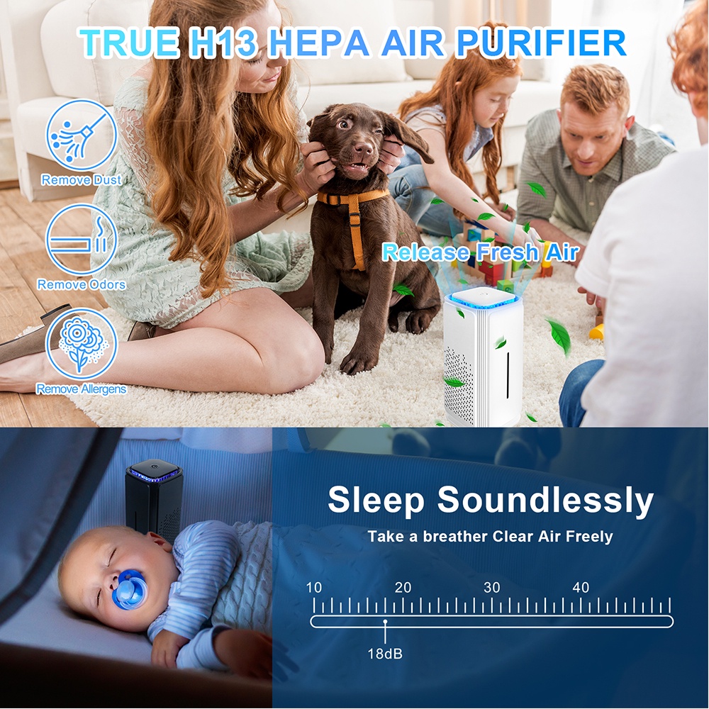 Air Purifier Aroma HEPA PM2.5 Penghilang Bau Bakteri Asap Formaldehida Untuk Mobil