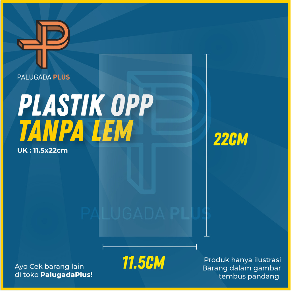 

Plastik OPP Kiloan Ukuran 11.5x22cm (Tanpa Lem)
