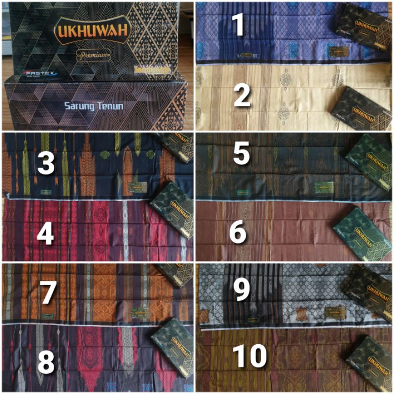 Sarung Ukhuwah Jacquard Premium Warna dan Motif Elegant