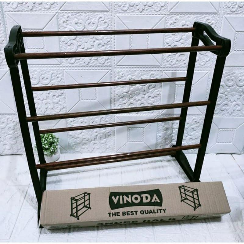 Rak Sepatu Sandal 4 Susun Vinoda Tempat Serbaguna Portable Tempat Alas Kaki