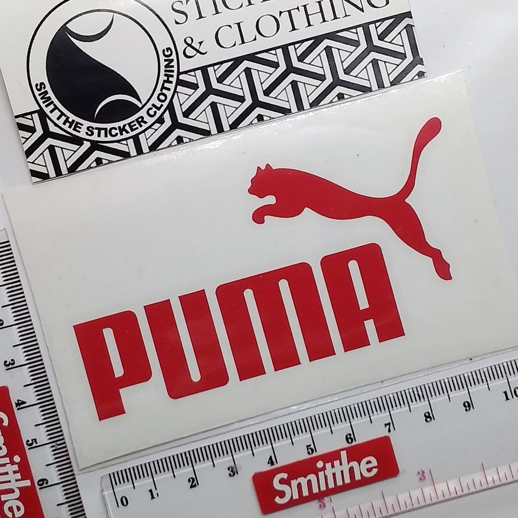 Stiker PUMA Logo Cutting Sticker untuk aksesoris Motor Mobil