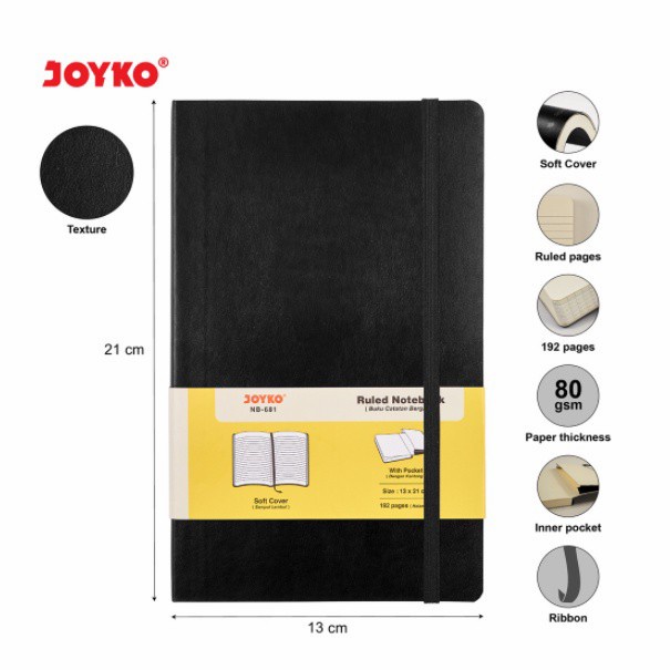 

Notebook GARIS Buku Tulis Catatan Diary Agenda Joyko Soft Cover NB-681