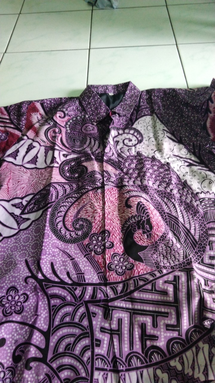 Minoelya Ungu Kemeja Batik Pria Full Furing Reguler Fit C001