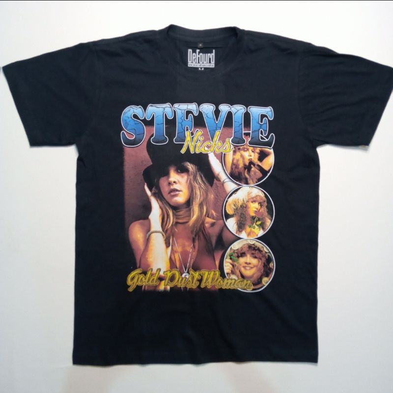 Stevie Nicks Gold Dust Woman Retro T-shirt/Kaos Musik Stevie Nicks Unisex
