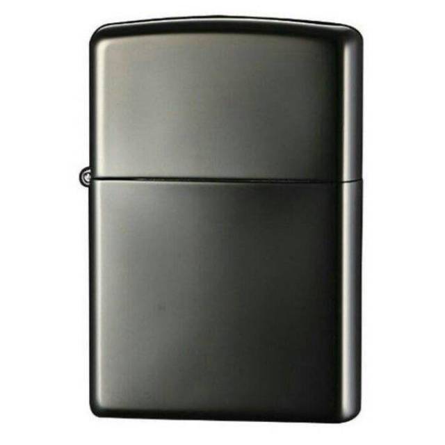 Zippo Polos Murah Hitam Halus/Silver/Hitam