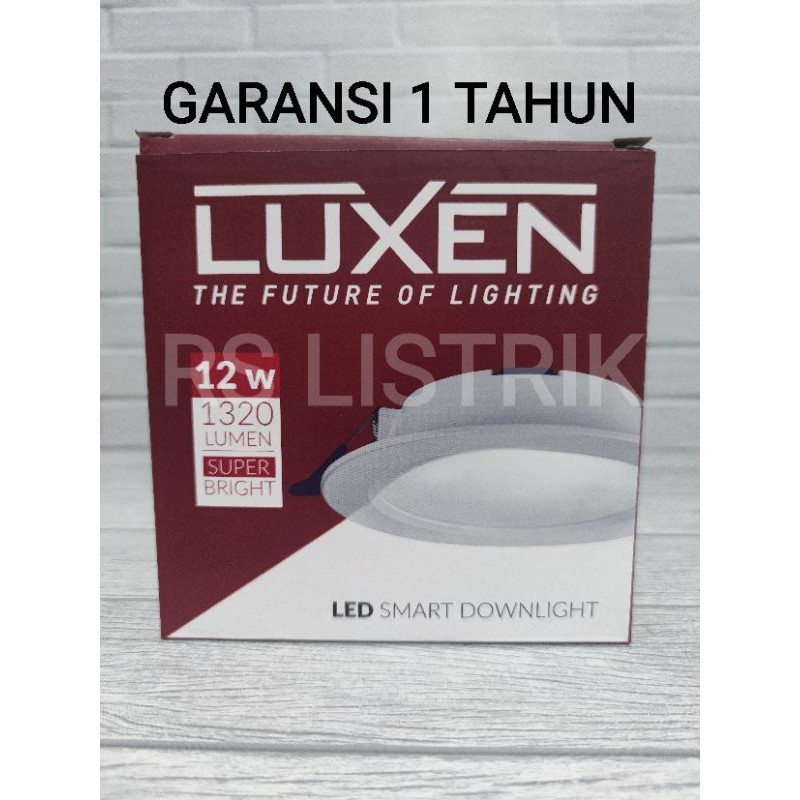 LUXEN LAMPU LED PANEL SMART DOWNLIGHT BULAT TANAM 12W 12 WATT INBOW