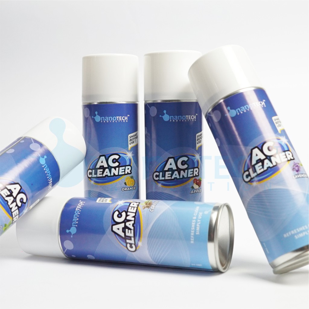 AC CLEANER - Pembersih AC Mobil - nanoTECH PROTECTION - AC Refresher - Pembersih Evaporator AC - Odor Eliminator - Pengharum AC Mobil - Pewangi AC Mobil