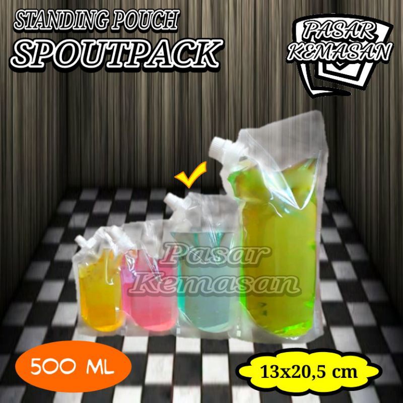 STANDING POUCH SPOUTPACK 500 ML KEMASAN CAIRAN-MINUMAN