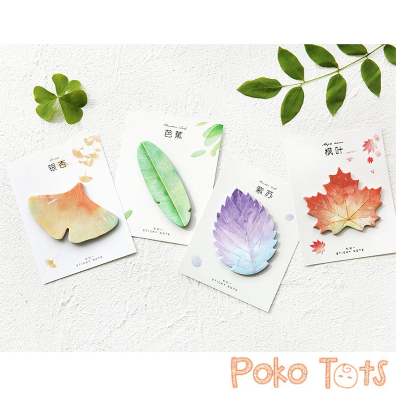 PMM Leaf Collection Sticky Notes Catatan Note Tempel Bentuk Daun Tempelan