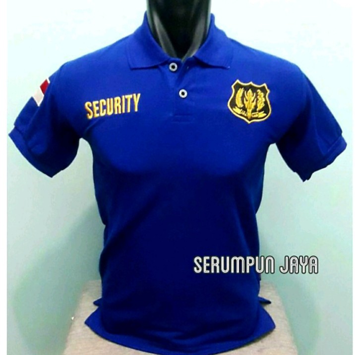 HARGA KHUSUS XXL POLO SECURITY BIRU XXL