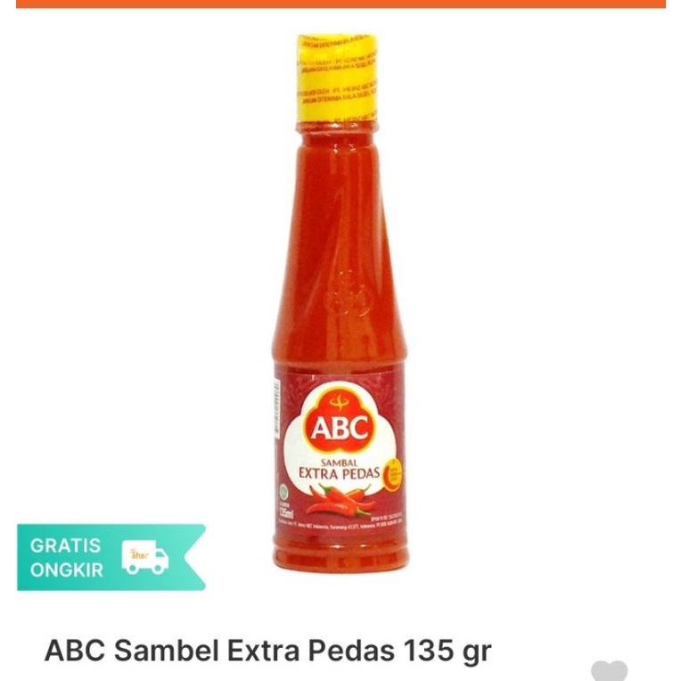 

Sambal ABC extra pedas 135gr