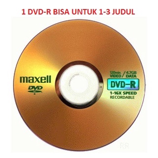 DVD-R 1 Keping Bisa Untuk 1-3 Judul Baca Deskripsi