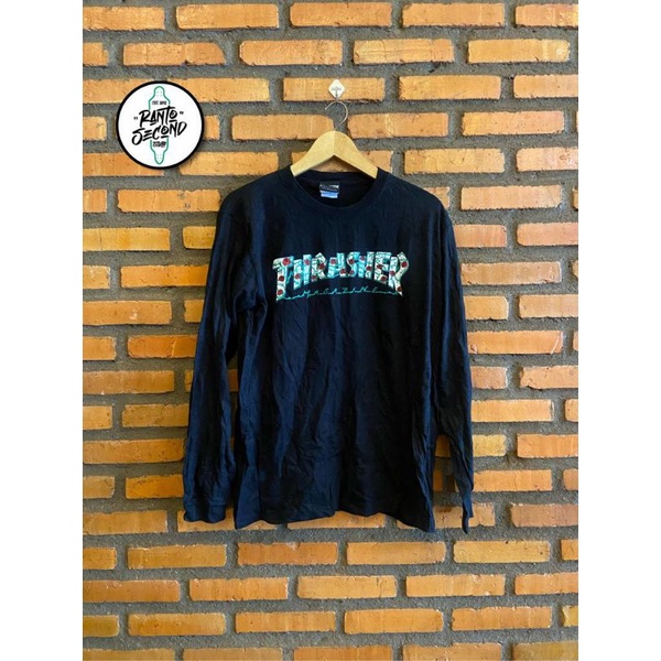 sepaket ls trasher dan hoodie stussy  (second)