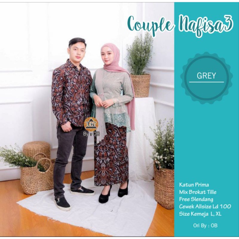 BATIK COUPLE KEBAYA BROKAT LAMARAN COUPLE KEBAYA WISUDA KEBAYA LAMARAN SETELAN BROKAT GAUN PESTA