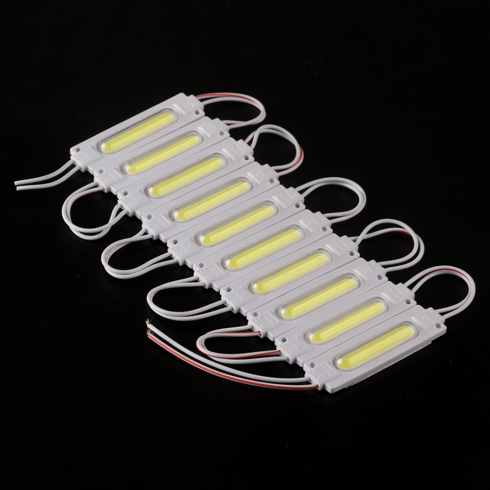 10pieces LAMPU LED COB 12V 24V MODUL KOLONG MOBIL DAN MOTOR / NEON BOX / AQUARIUM / WALET LED Module Tahan Air Untuk Mobil Motor Truk