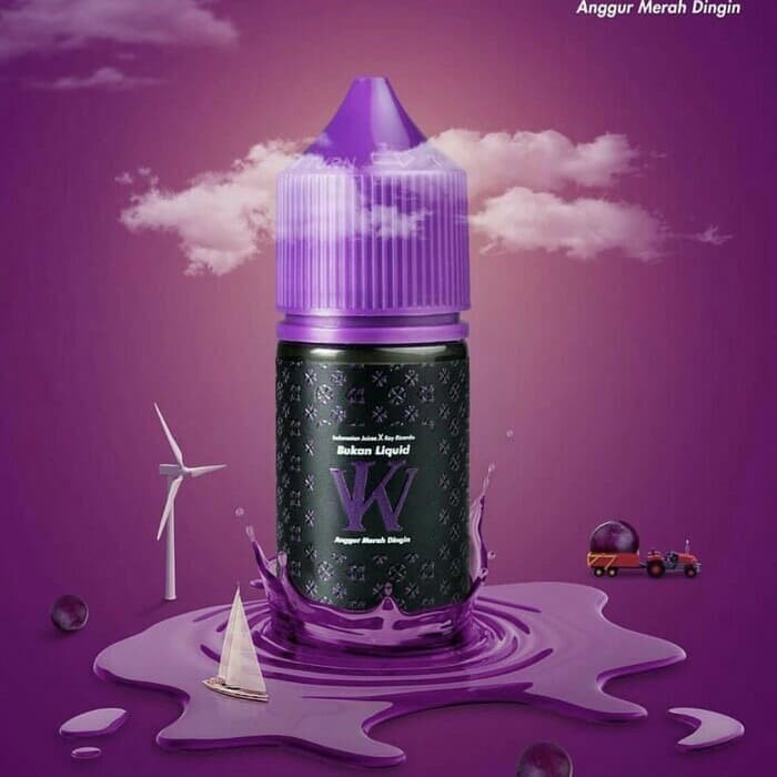 Bukan Liquid KW Anggur Merah Dingin - SALTNIC - AUTHENTIC