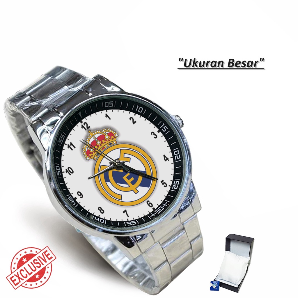 Jam Tangan Rantai Couple REAL MADRID FC - 1 (Special)