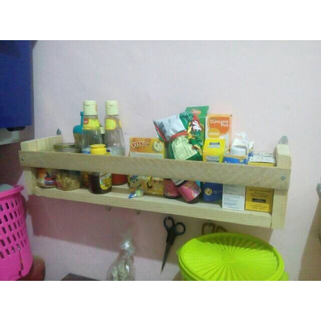 rak dapur 60 cm dr kayu pinus