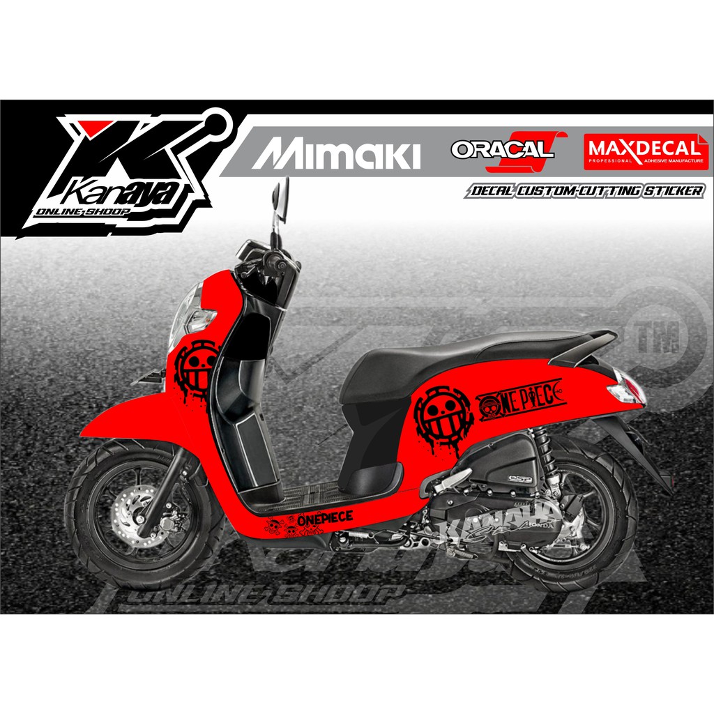 STICKER CUTTING SCOOPY MOTIF ONE PIECE TERMURAH