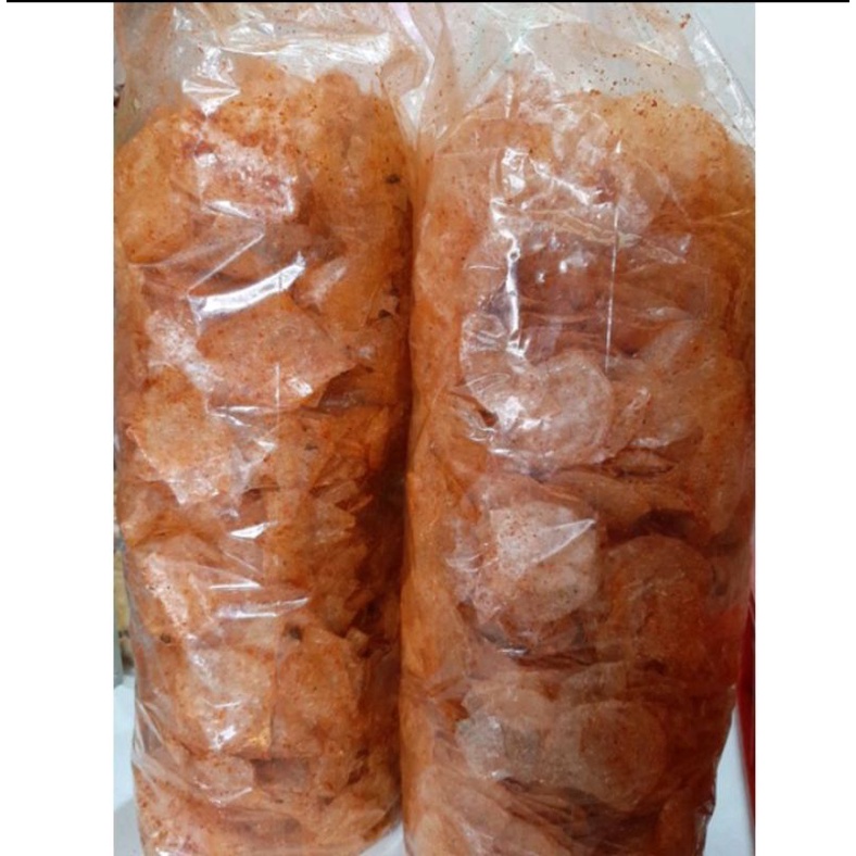 

KERIPIK KACA/KERIPIK BELING/KRIPCA RASA PEDAS BERAT 500 gram