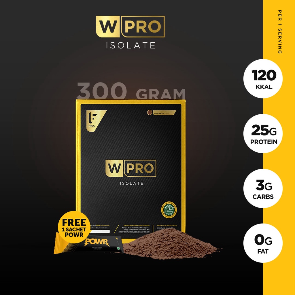 FITLIFE WPRO ISO | WHEYPRO 300 gram Whey Protein Isolate 10 servings WPI 90