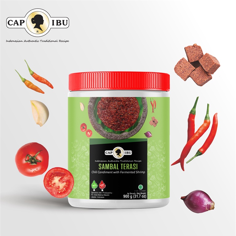 CAP IBU Sambal Terasi Kemasan Pot