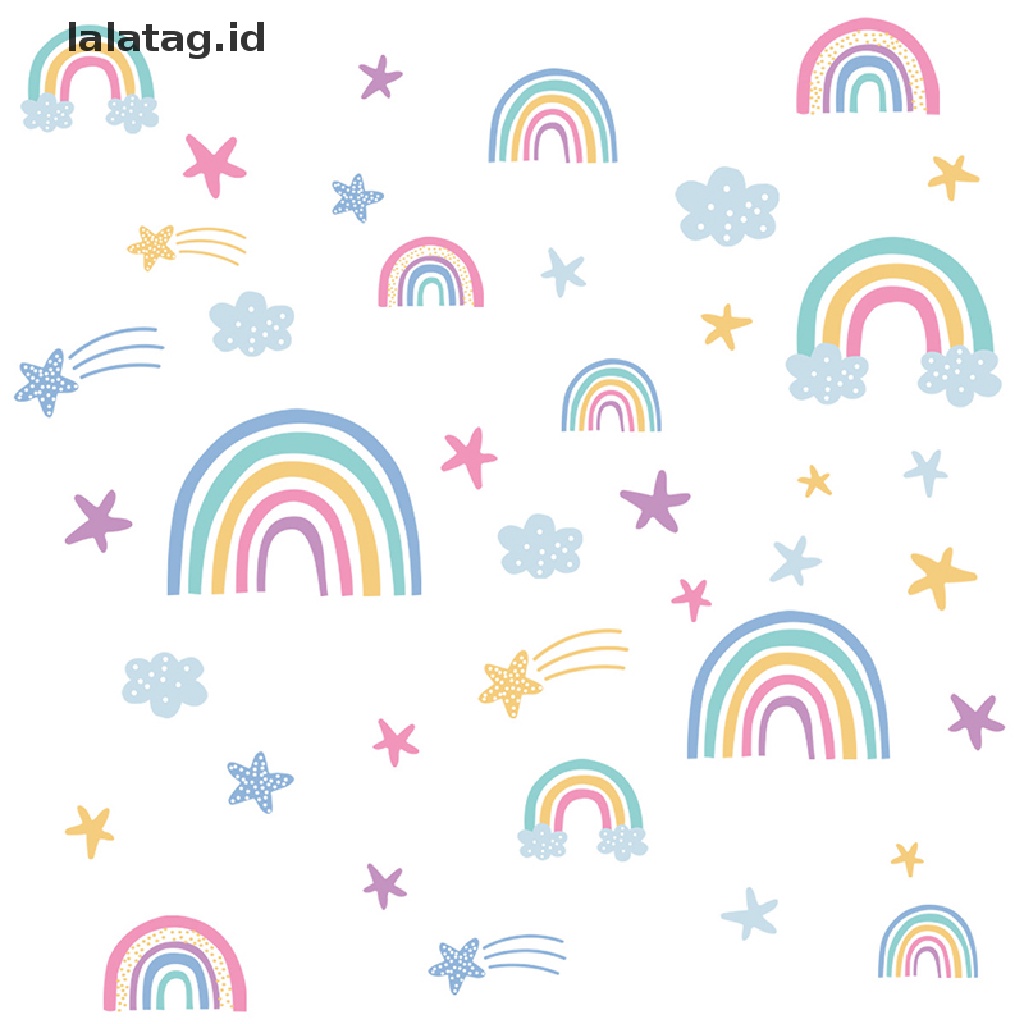 [lalatag] Cartoon Rainbow Cloud Luminous Wall Stickers For Kids Rooms Bedroom [ID]