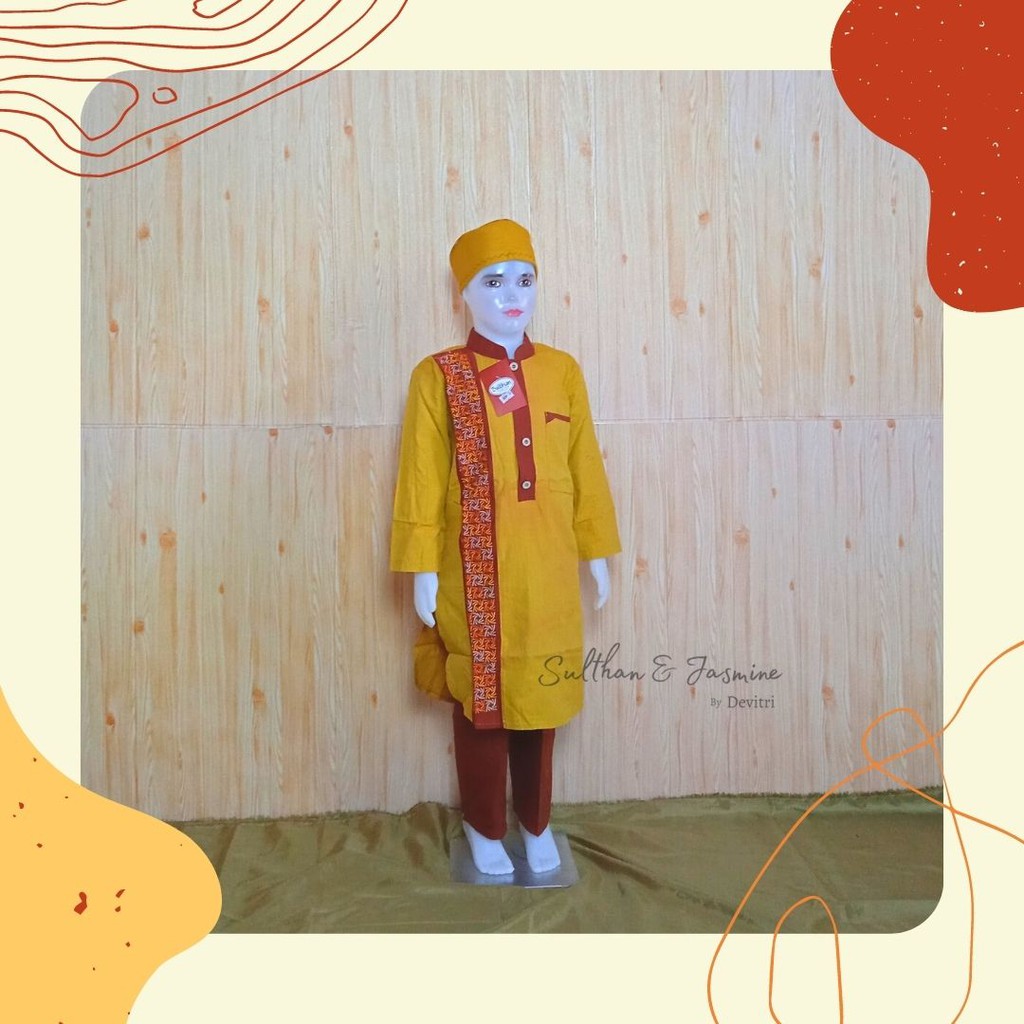 SETELAN KURTA ANAK / BAJU KURTA ANAK LAKI-LAKI / BAJU MUSLIM ANAK LAKI-LAKI