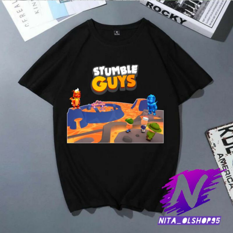 koas anak stumble guys lava land baju stumble guys map lava land